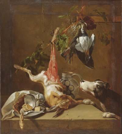 Jagdhund und Wild von Christoffel Puytlinck