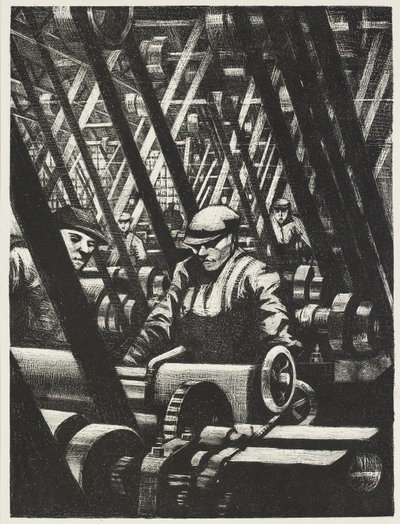 Die Herstellung des Motors, 1917 von Christopher Richard Wynne Nevinson