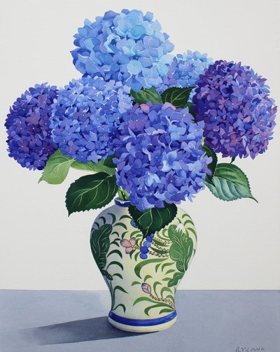 Blaue Hortensien von Christopher Ryland