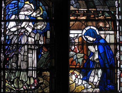Die Geburt Christi, Kathedrale von Canterbury von Christopher Whall