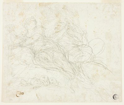 Nymphe und Satyr von Ciro Ferri