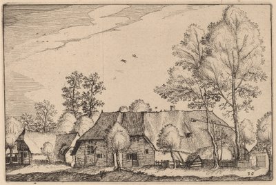 Großer Bauernhof von Claes Jansz Visscher after Johannes van Doetechum, the Elder after Lucas