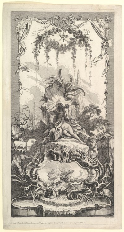 Leda und der Schwan von Claude Augustin Duflos