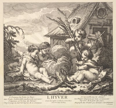 Winter, 1735-86 von Claude Augustin Duflos