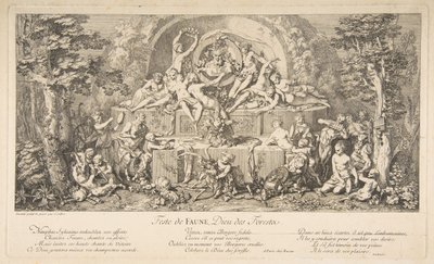 Das Fest des Fauns von Claude Gillot