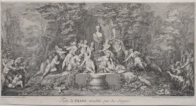 Die vier Feste: Fest der Diana von Claude Gillot