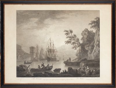 Zehn französische Stahlstiche von Claude Joseph (after) Vernet