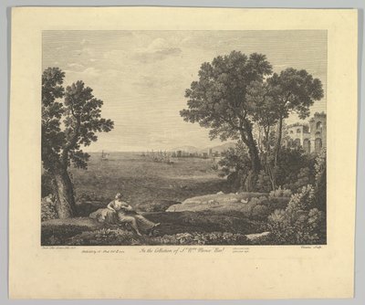 Meereslandschaft mit Bacchus und Ariadne, 1742 von Claude Lorrain