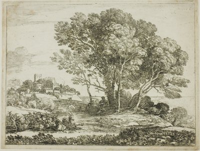 Der Ziegenhirte von Claude Lorrain