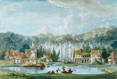 Das Hameau, Petit Trianon, 1786 von Claude Louis Chatelet