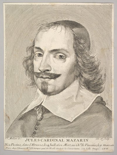 Kardinal Jules Mazarin von Claude Mellan