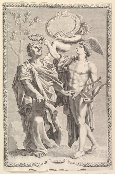 Frontispiz: Virgil, Publii Virgilii Maronis Opera, 1641 von Claude Mellan