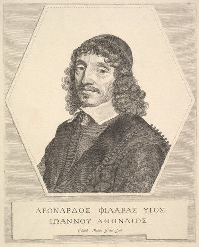 Porträt von Leonardos Philaras von Claude Mellan