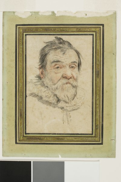 Porträt eines bärtigen alten Mannes von Claude Mellan