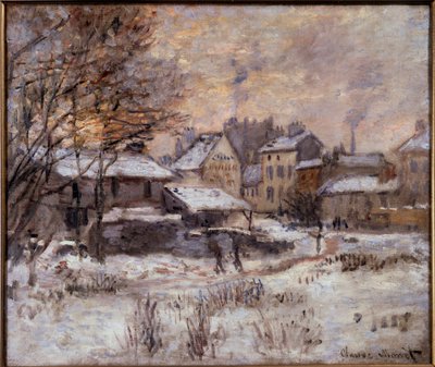 Argenteuil im Schnee von Claude Monet