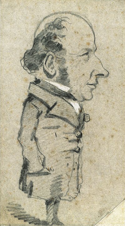 Karikatur von Eugène Marcel von Claude Monet
