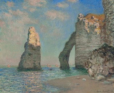 Die Felsen bei Étretat von Claude Monet