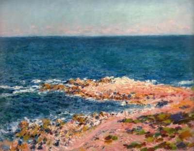Das große Blau in Antibes von Claude Monet