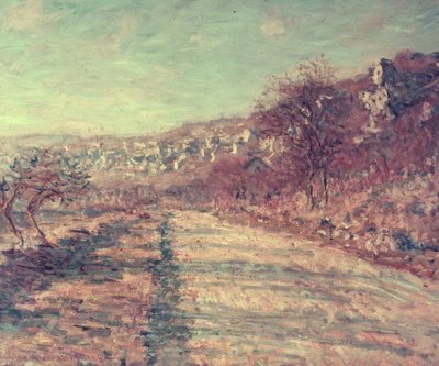 Die Straße von La Roche-Guyon von Claude Monet