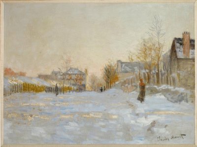 Schnee in Argenteuil von Claude Monet