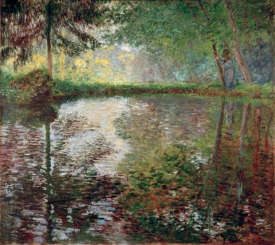 Der Teich in Montgeron von Claude Monet