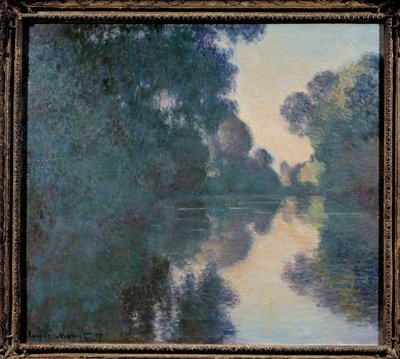 Morgen an der Seine bei Giverny von Claude Monet