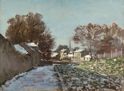 Schnee in Argenteuil von Claude Monet