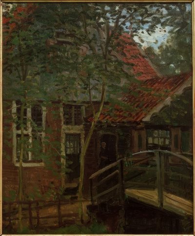 Fußgängerbrücke in Holland, Zaandam von Claude Monet