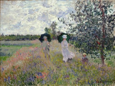 Spaziergang bei Argenteuil von Claude Monet
