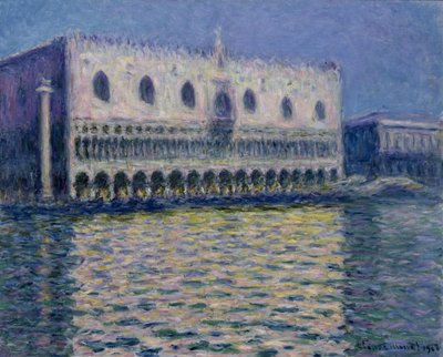 Der Dogenpalast in Venedig von Claude Monet