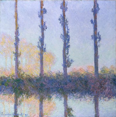 Die vier Bäume, 1891 von Claude Monet