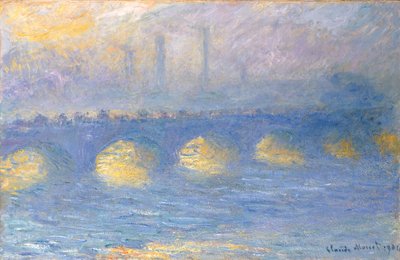 Waterloo-Brücke, bewölktes Wetter, 1904 von Claude Monet