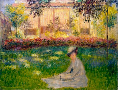 Frau im Garten, 1876 von Claude Monet