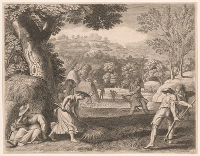 Heuernte, Platte 1 aus Pastorales von Claudine Bouzonnet Stella