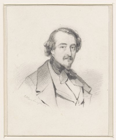 Porträt von Christiaan Immerzeel von Coenraad Hamburger