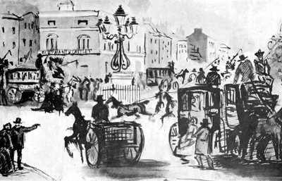 Der Elephant and Castle, 19. Jahrhundert, 1930 von Constantin Guys