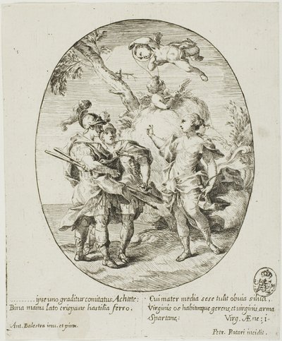 Aeneas, Venus und Achates von Conte Pietro Antonio Rotari