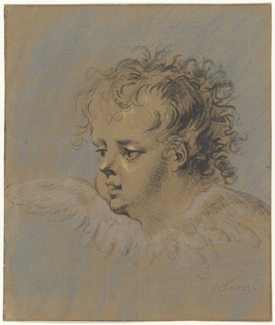 Geflügeltes Engelköpfchen von Cornelis Troost