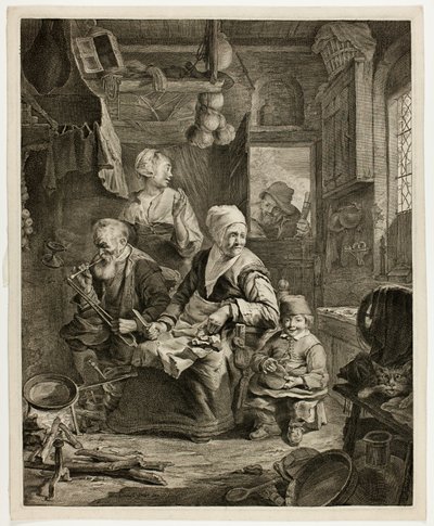 Die Pfannkuchenfrau von Cornelis Visscher