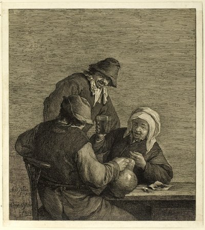 Die Zecher von Cornelis Visscher