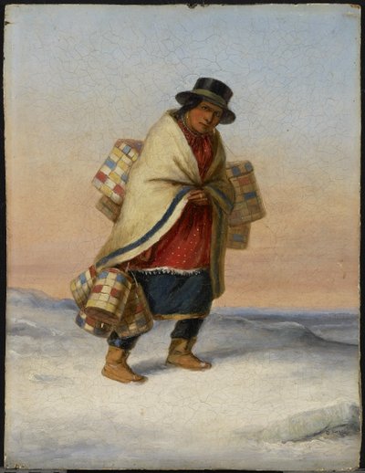 Der Korbverkäufer von Cornelius Krieghoff