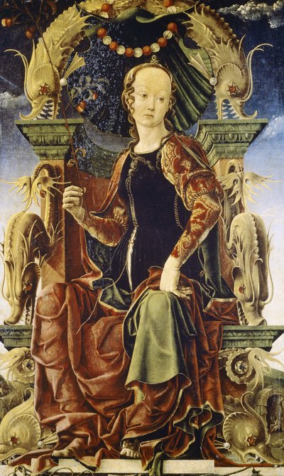 Eine Muse, möglicherweise Kalliope von Cosimo Tura