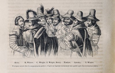 Pulververschwörung (Stich) von Crispin I de (after) Passe