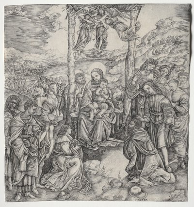 Anbetung der Könige von Cristofano Robetta