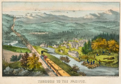Durch zum Pazifik von Currier and Ives