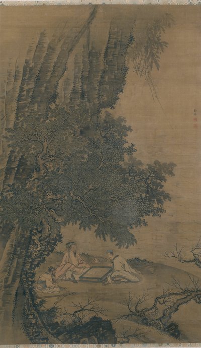 Landschaft mit daoistischen Unsterblichen, die Weiqi spielen von Dai Jin