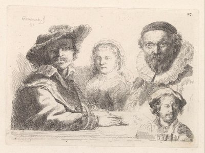 Selbstporträt mit Saskia von Damiano Pernati