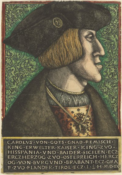 Kaiser Karl V. von Daniel Hopfer and Hieronymus Hopfer