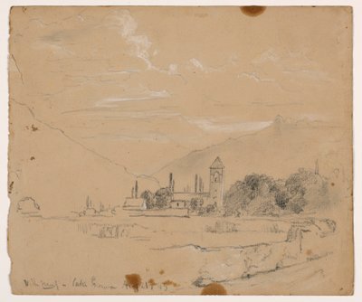 Skizze von Villeneuve, Genfersee von Daniel Huntington