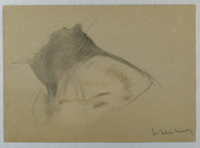 Studie des Halses für "Tributgeld" von Daniel Huntington